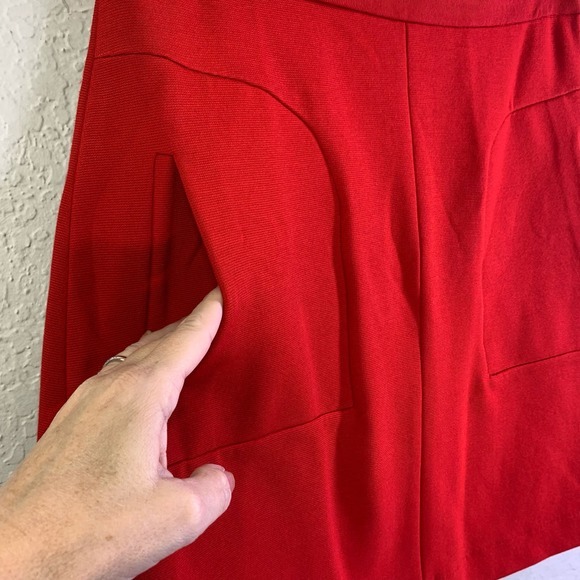 MAEVE Anthropologie Novato A-Line Front Pockets Zipper Retro Style Mini Skirt - Picture 9 of 15